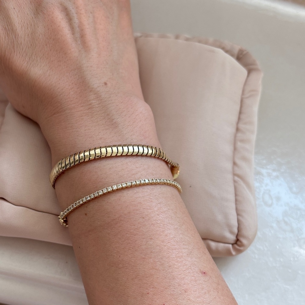 Kinn Gold Cobra Chain Bracelet 14k